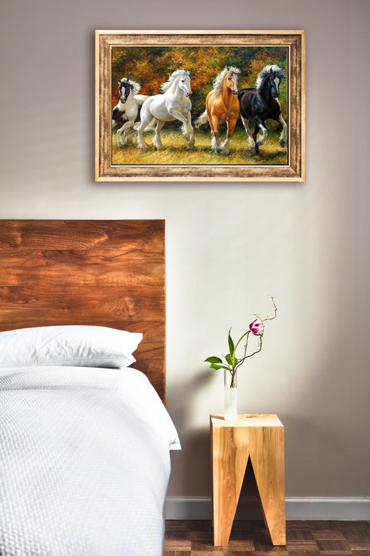 Diamond Painting DIY 5D Diamantmalerei Pferde Herde 30x40 cm Gemälde Wanddekoration Gemälde Freizeitspaß Erwachsene Jugendliche