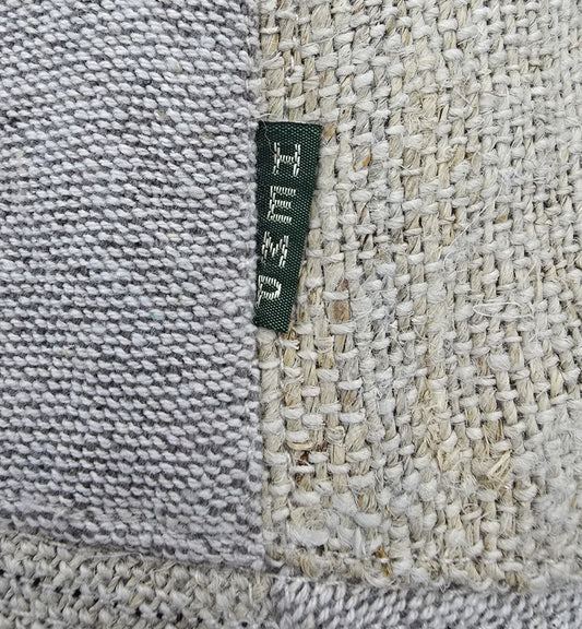 Geflickter Boho-Festivalhut Hanf Baumwolle Hellbraun Natur Nepal Unisex