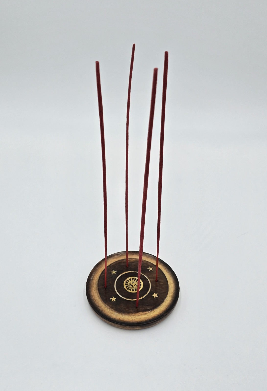 3x Räucherteller Mangoholz 10cm (Kegel & Weihrauch) Halter Räucherkegel Holzhalter