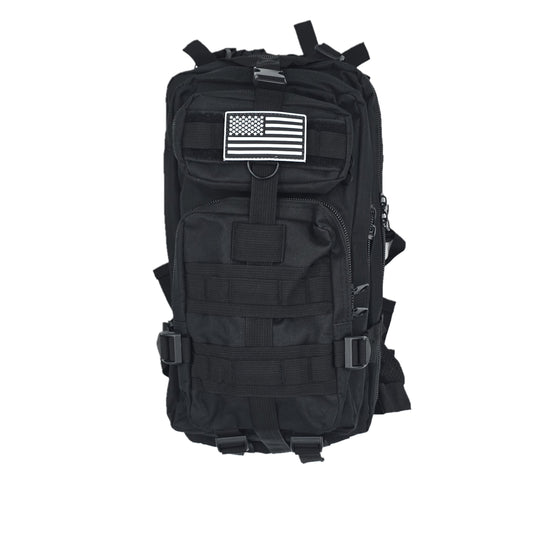 Army-style backpack, 20 liters, camouflage, German Army style, water-repellent, olive green camouflage pattern