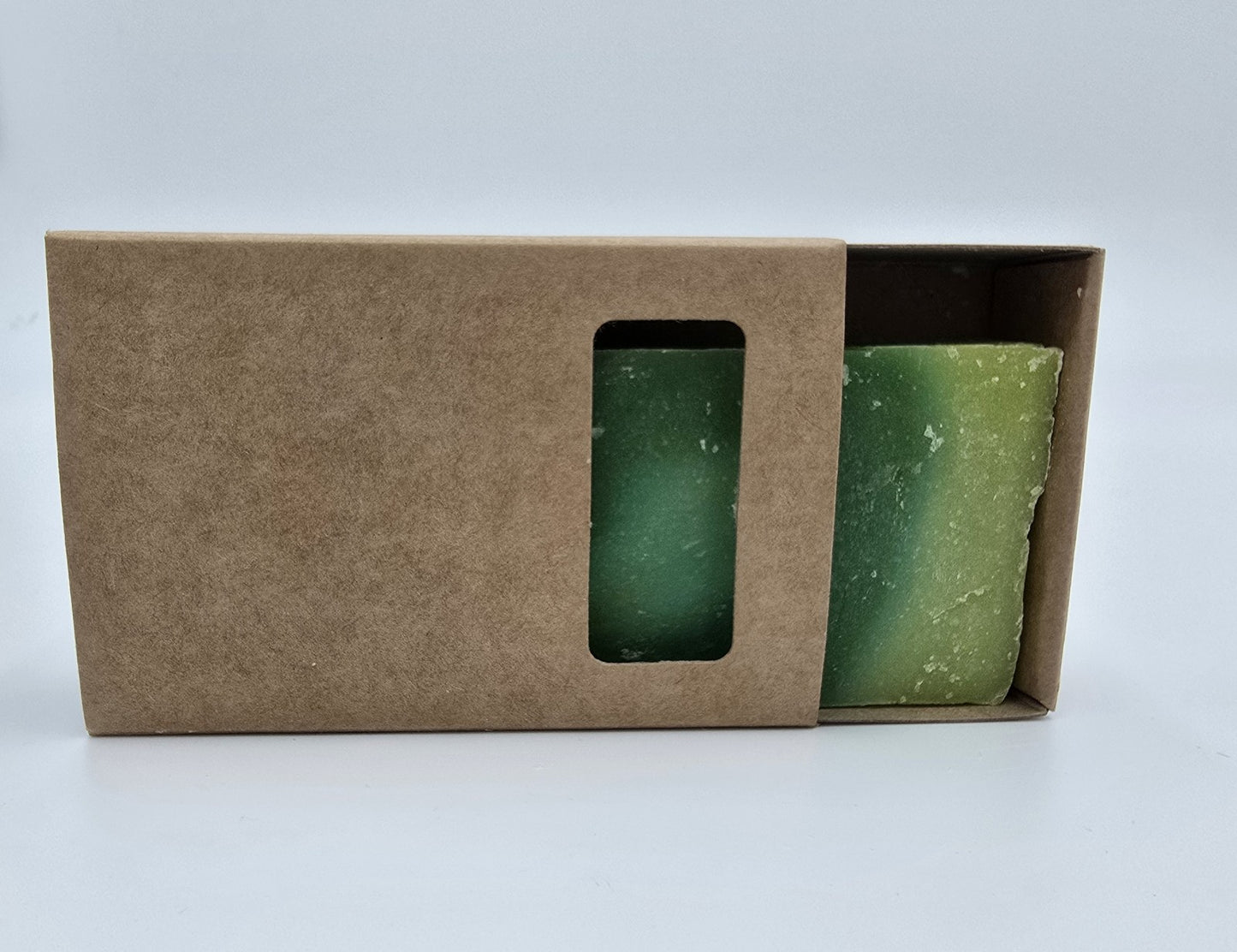 Aloe-Vera Olivenölseife 100 Gramm Stück Grün 9x5x2,5 cm Feste Handseife