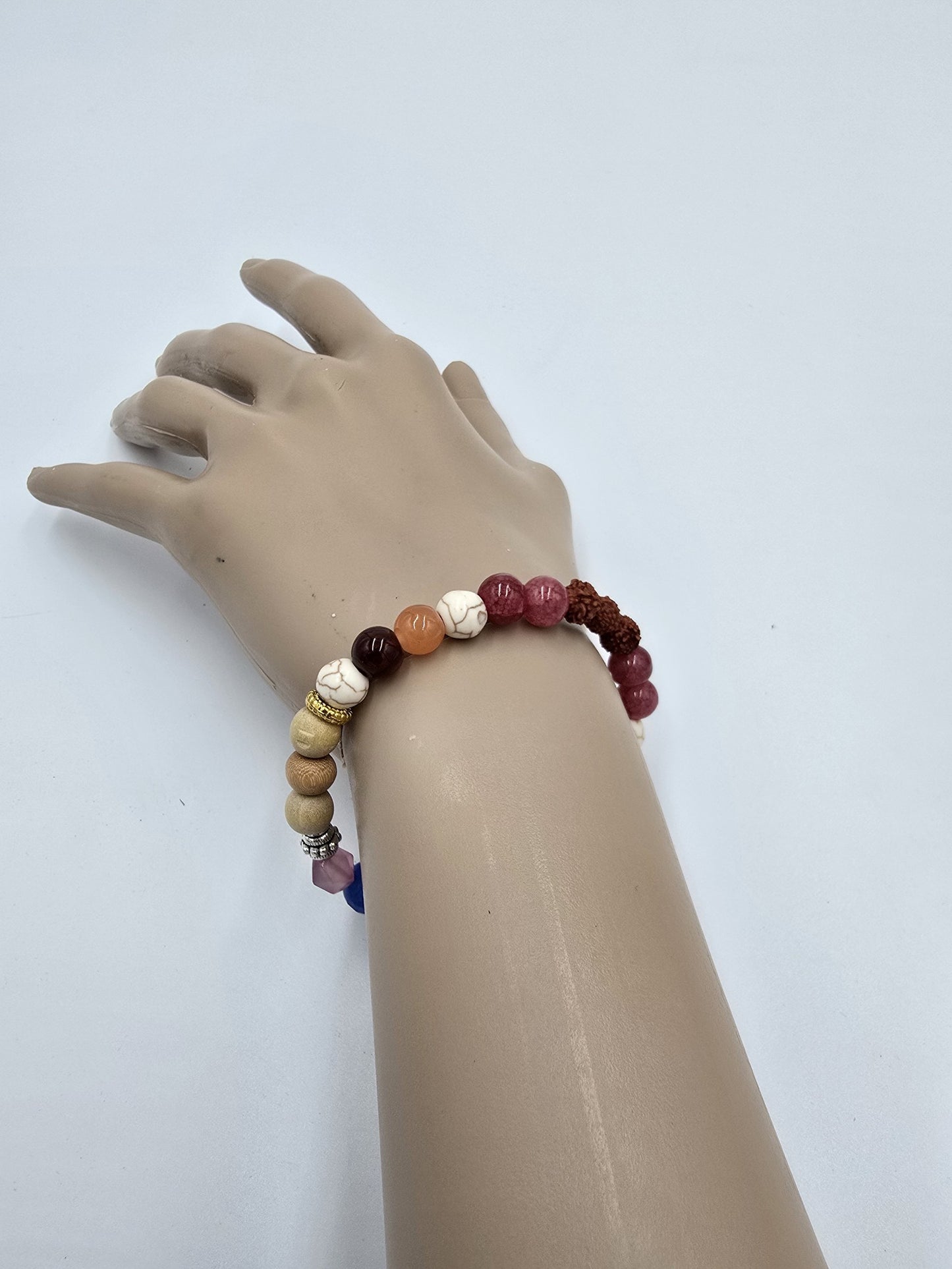 Tri Hiti Karana Armband Wertschätzung 6,5 cm ⌀ Bali Perlenkette flexibel
