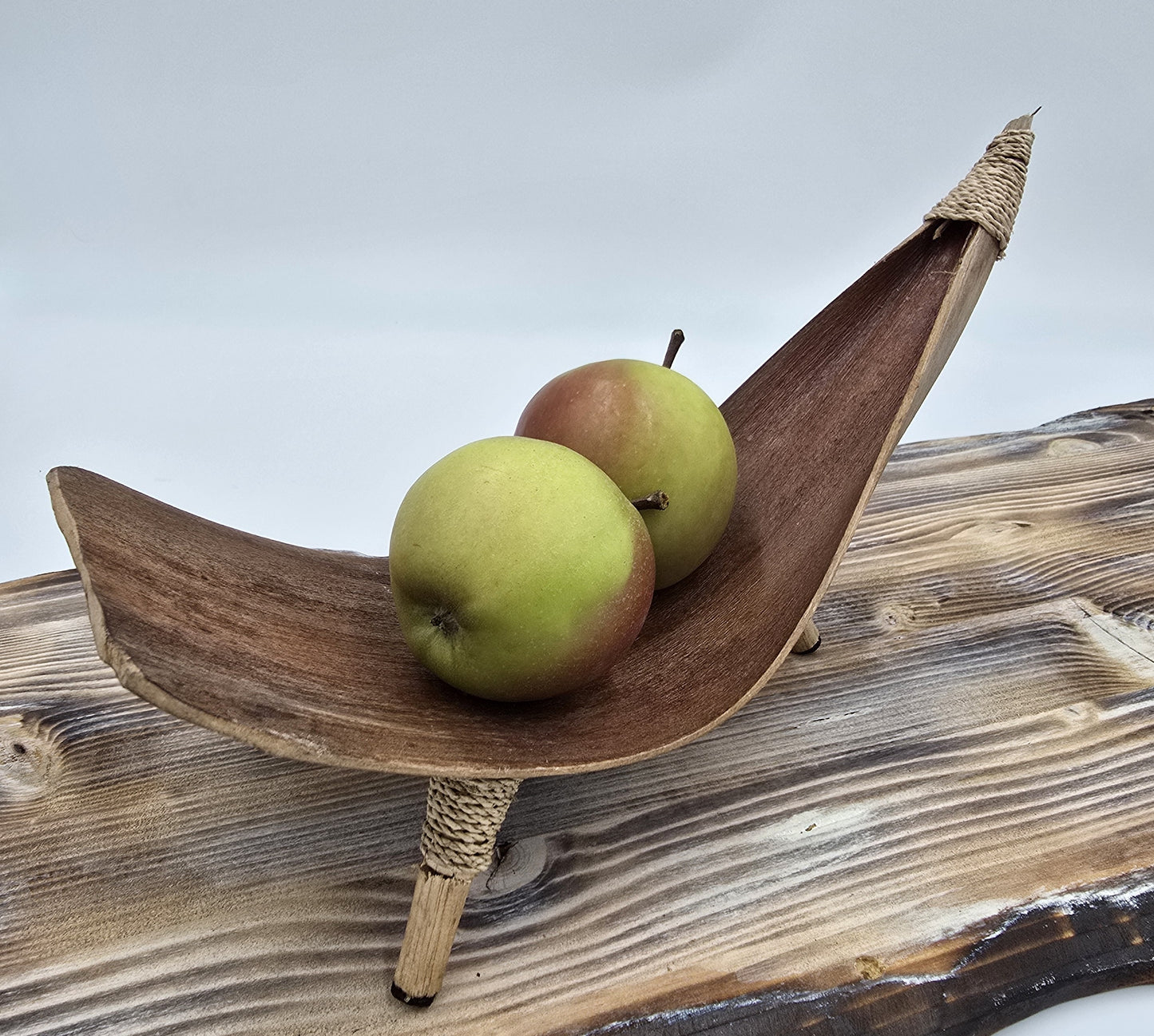 Kokosnussblatt-Obstschale 3er Set - Natur braun Deko-Schale Wohndeko