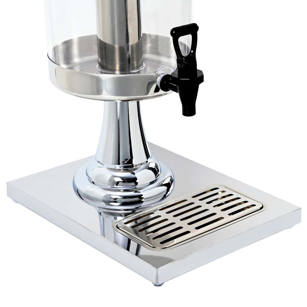 Getränkespender Edelstahl 8 Liter mit Eiswürfelfach Wasserspender Saftspender