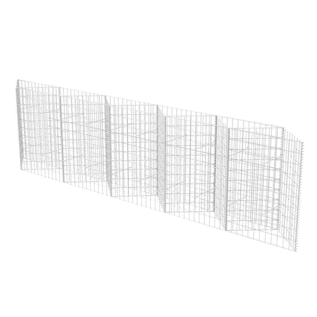Gabione Gabionenkorb Pflanzkasten Hochbeet Stahl 300×30×100 cm Steinkorb