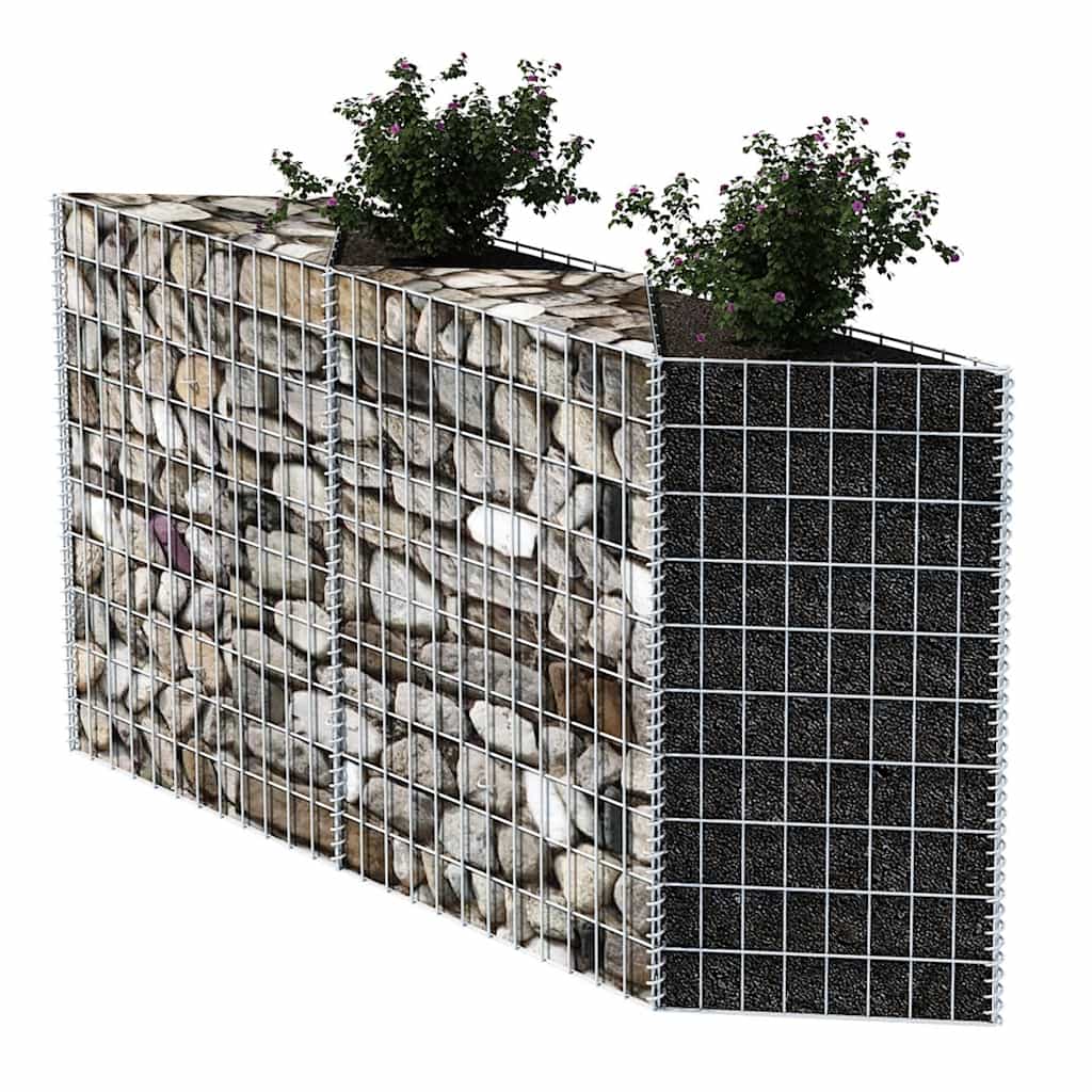 Gabione Gabionenkorb Pflanzkasten Hochbeet Stahl 120×30×100 cm Steinkorb