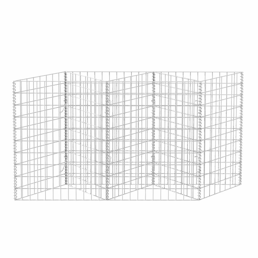Gabione Gabionenkorb Pflanzkasten Hochbeet Stahl 120×30×100 cm Steinkorb