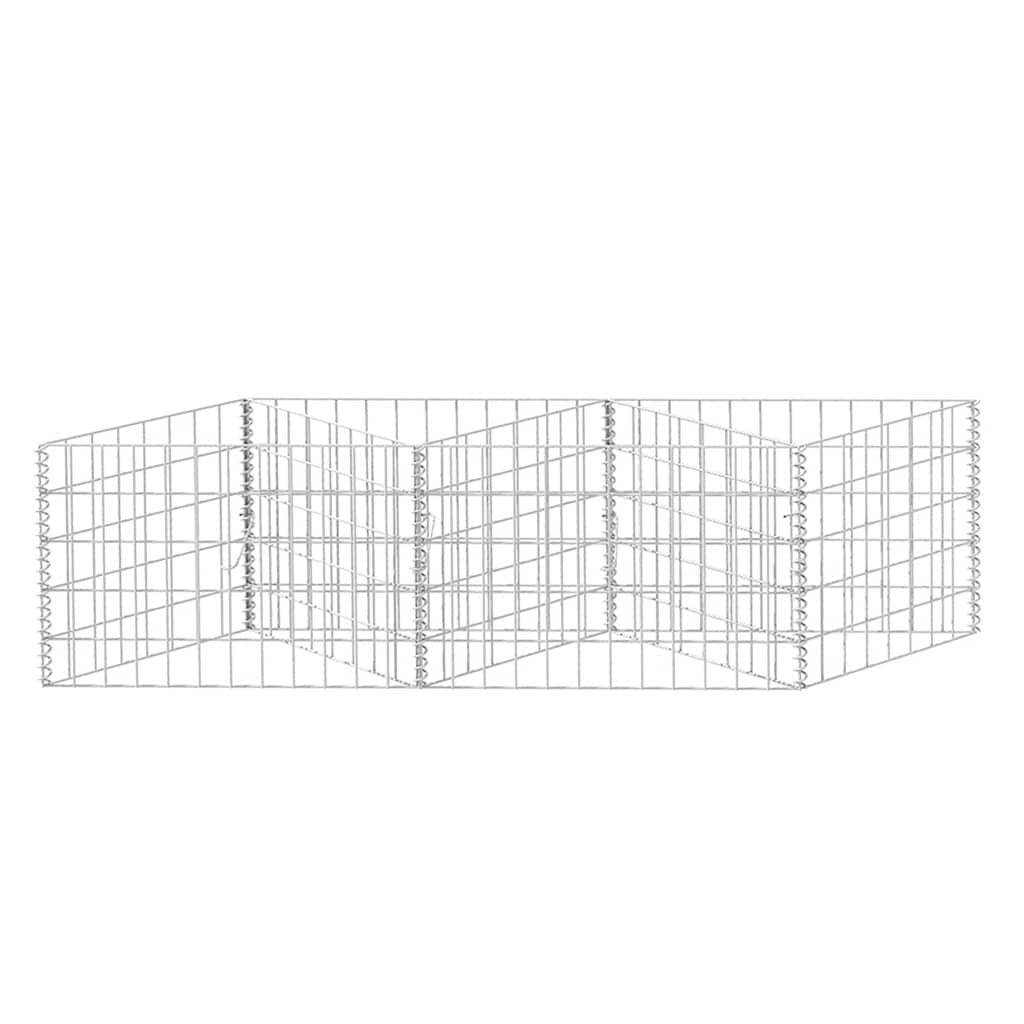 Gabione Gabionenkorb Pflanzkasten Hochbeet Stahl 120×30×50 cm Steinkorb