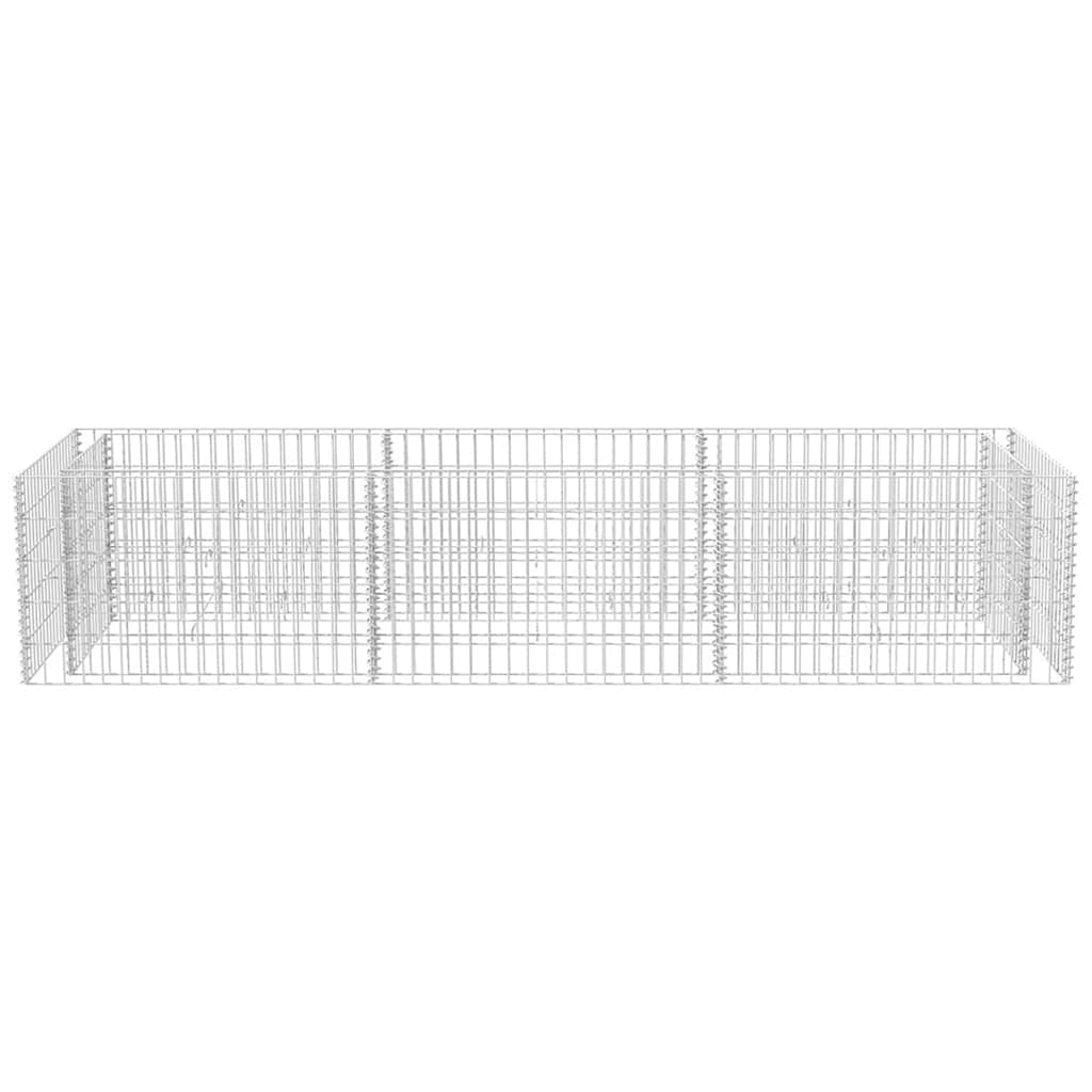 Gabionen Hochbeet Stahl 270x90x50 cm Steinkorb Pflanzkübel Blumenbeet