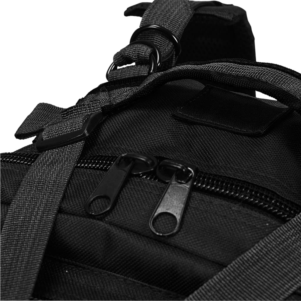 Rucksack taktischer Armeerucksack 50 L Armee-Stil BW 50 L Schwarz wasserabweisend