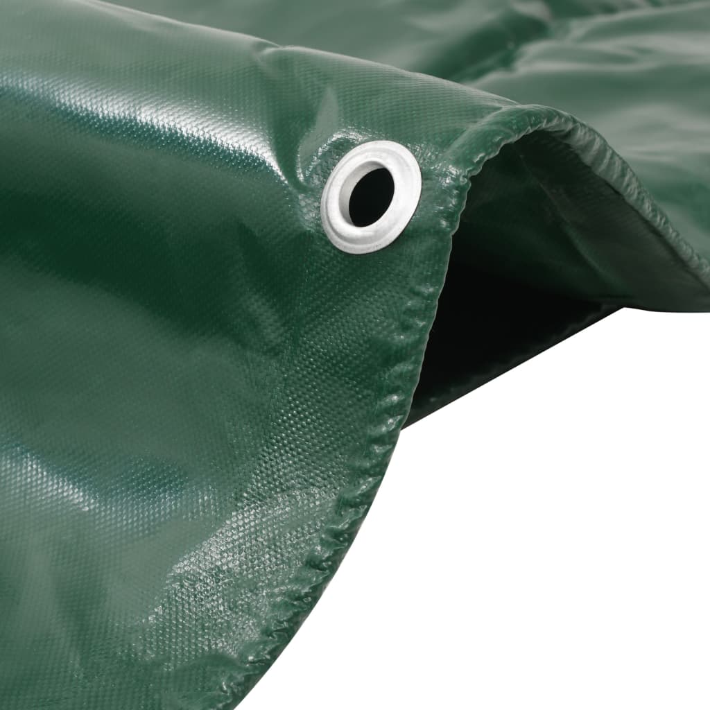 Abdeckplane 650 g/m² 4x6 m Grün Polyester Schutzplane Gartenplane