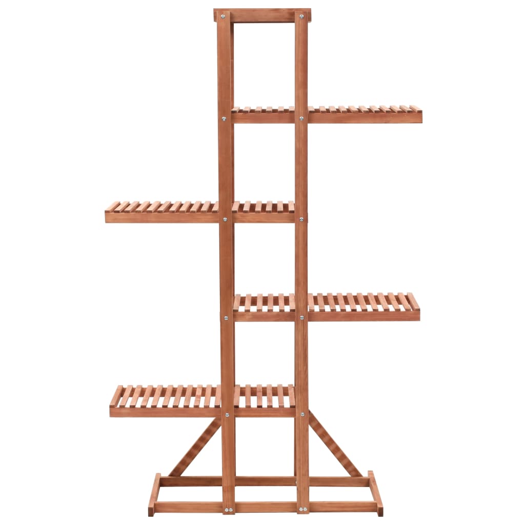 Pflanzenständer Zedernholz 86x36x139 cm Braun 4 Etagen Blumenetagere