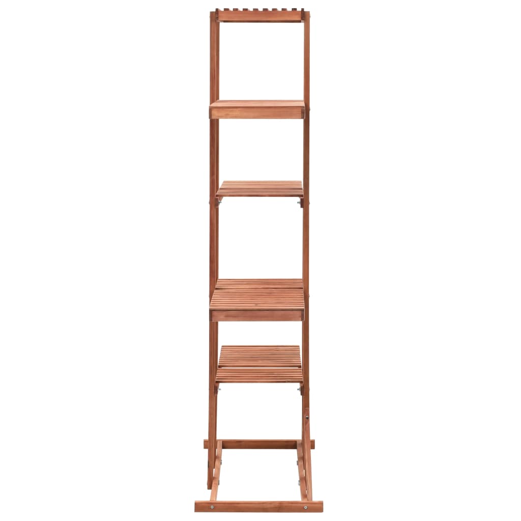 Pflanzenständer Zedernholz 86x36x139 cm Braun 4 Etagen Blumenetagere