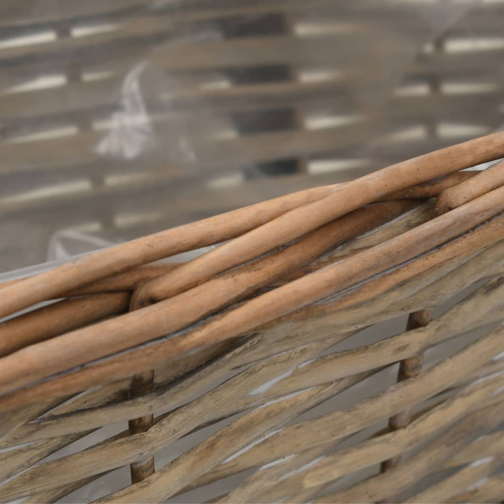 Balkon-Blumenkasten 2 Stk. Weide 40x16x13 cm Balkonkasten Braun