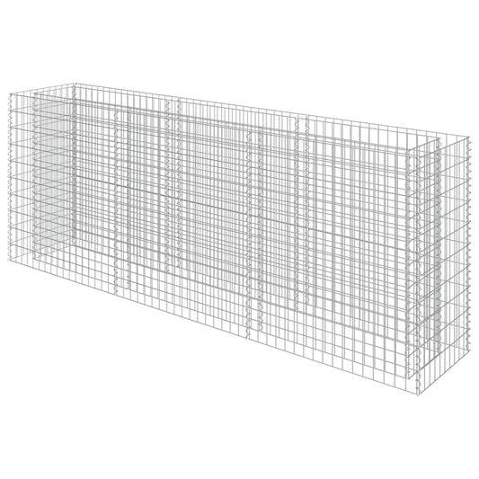 Gabionen Hochbeet Verzinkter Stahl 270×50×100 cm Gabionenpflanzkübel