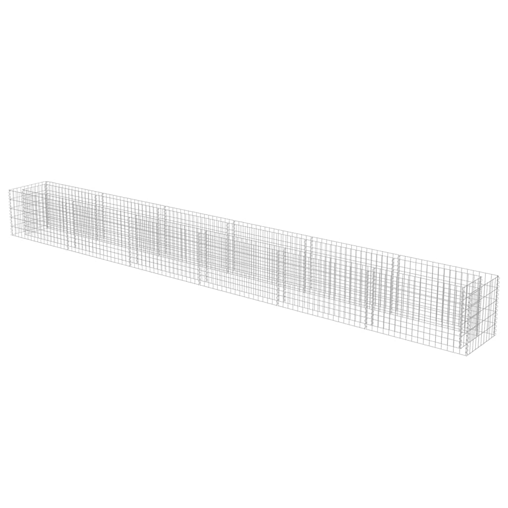 Gabionen Hochbeet Verzinkter Stahl 540x50x50 cm Steinkorb Blumenbeet Pflanzkübel