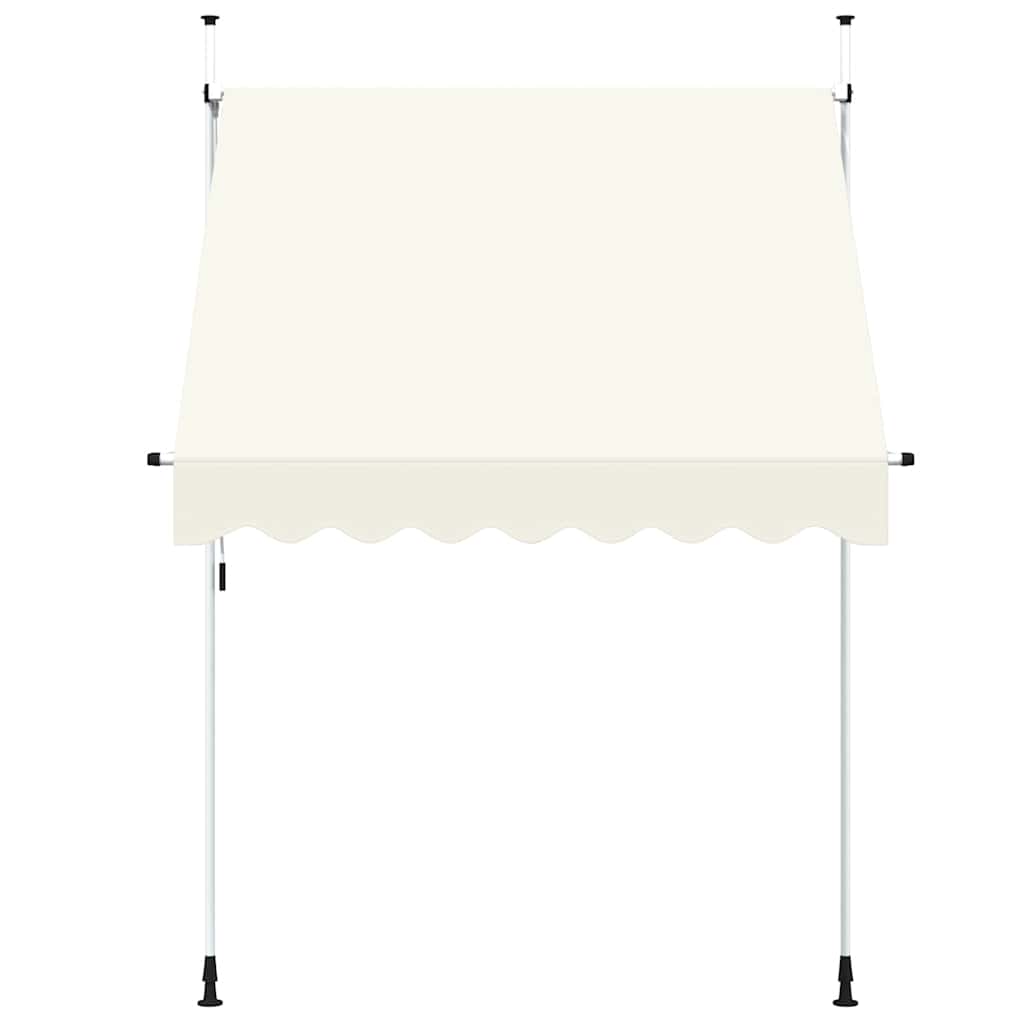 Einziehbare Markise Handkurbel 200 cm Creme Beige Sonnenmarkise Sonnenschutz