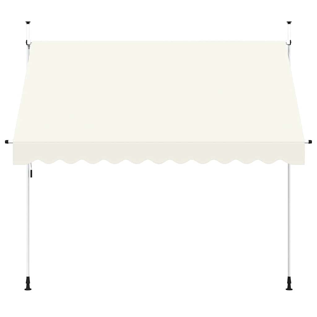 Einziehbare Markise Handkurbel 300 cm Creme Beige Sonnenmarkise Sonnenschutz