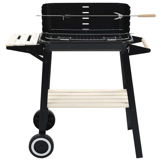 vidaXL Charcoal Grill Stand Grill with Wheels