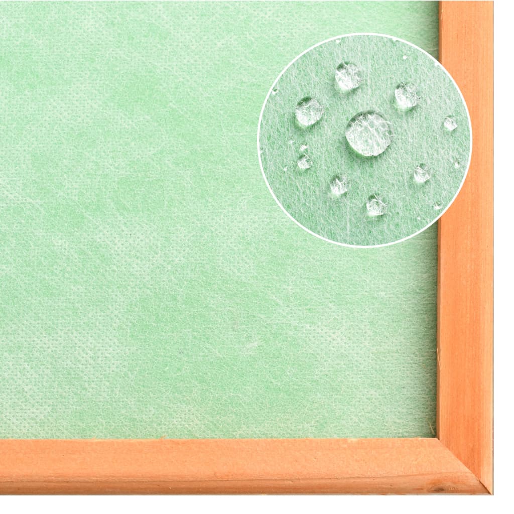 Kaninchenstall 303 x 60 x 86 cm Hasenstall mit Freilauf Holz Massiv