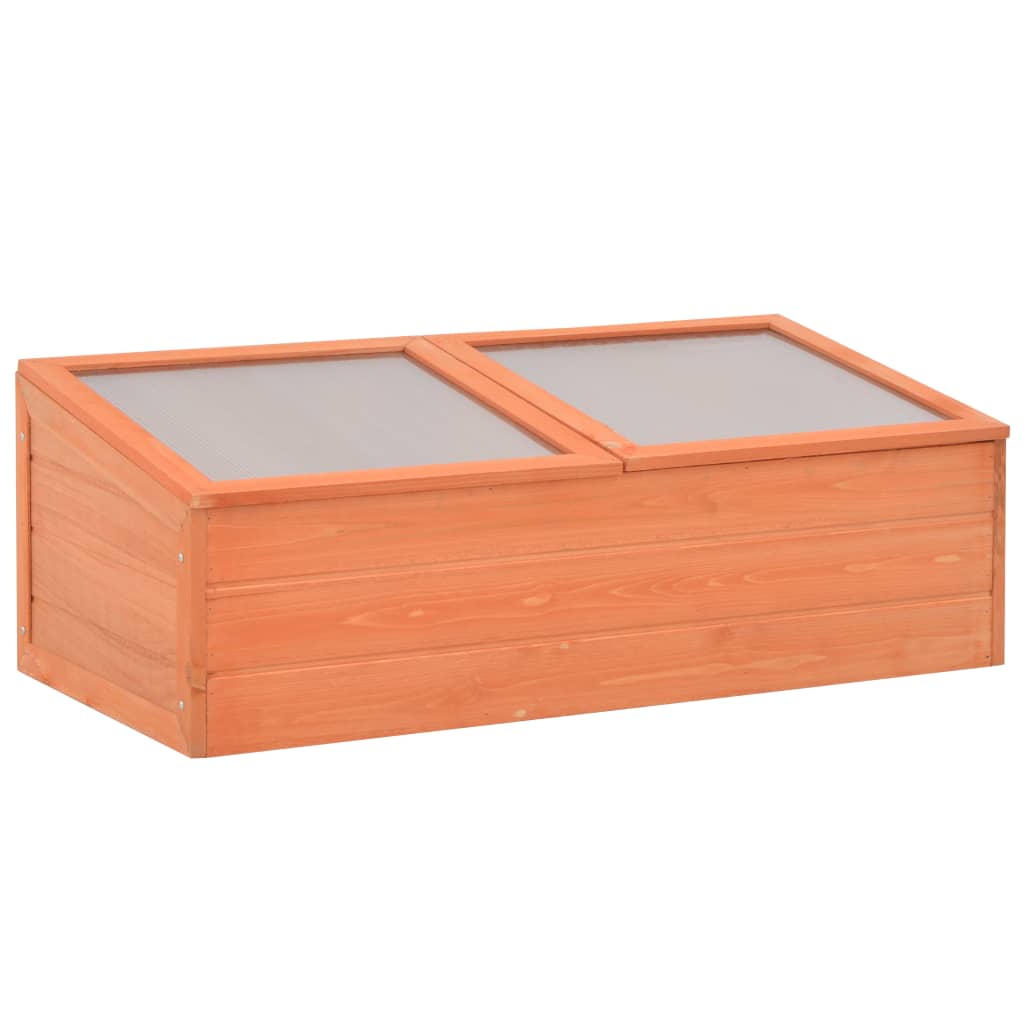 Gewächshaus Holz 100x50x34 cm Frühbeet Anzuchtbeet