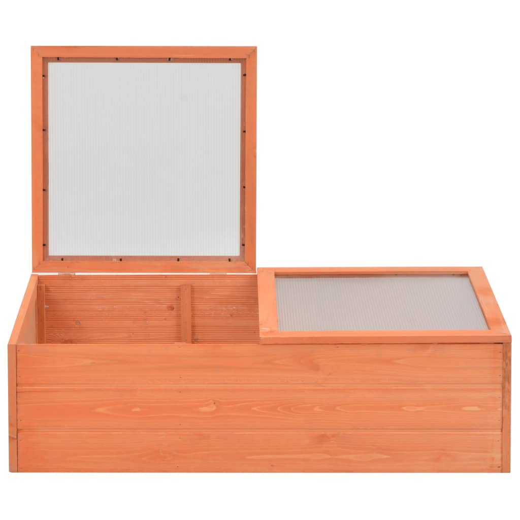 Gewächshaus Holz 100x50x34 cm Frühbeet Anzuchtbeet