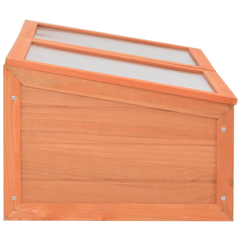 Gewächshaus Holz 100x50x34 cm Frühbeet Anzuchtbeet