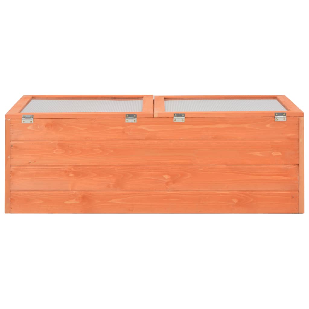 Gewächshaus Holz 100x50x34 cm Frühbeet Anzuchtbeet