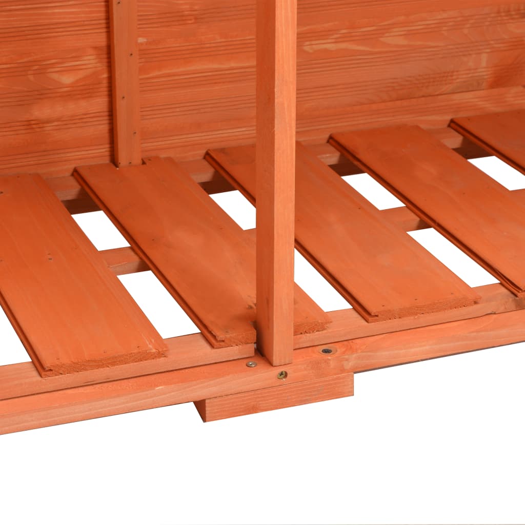 Garten-Lagerschuppen 120 x 50 x 91 cm Holz Geräteschuppen Werkzeugschuppen