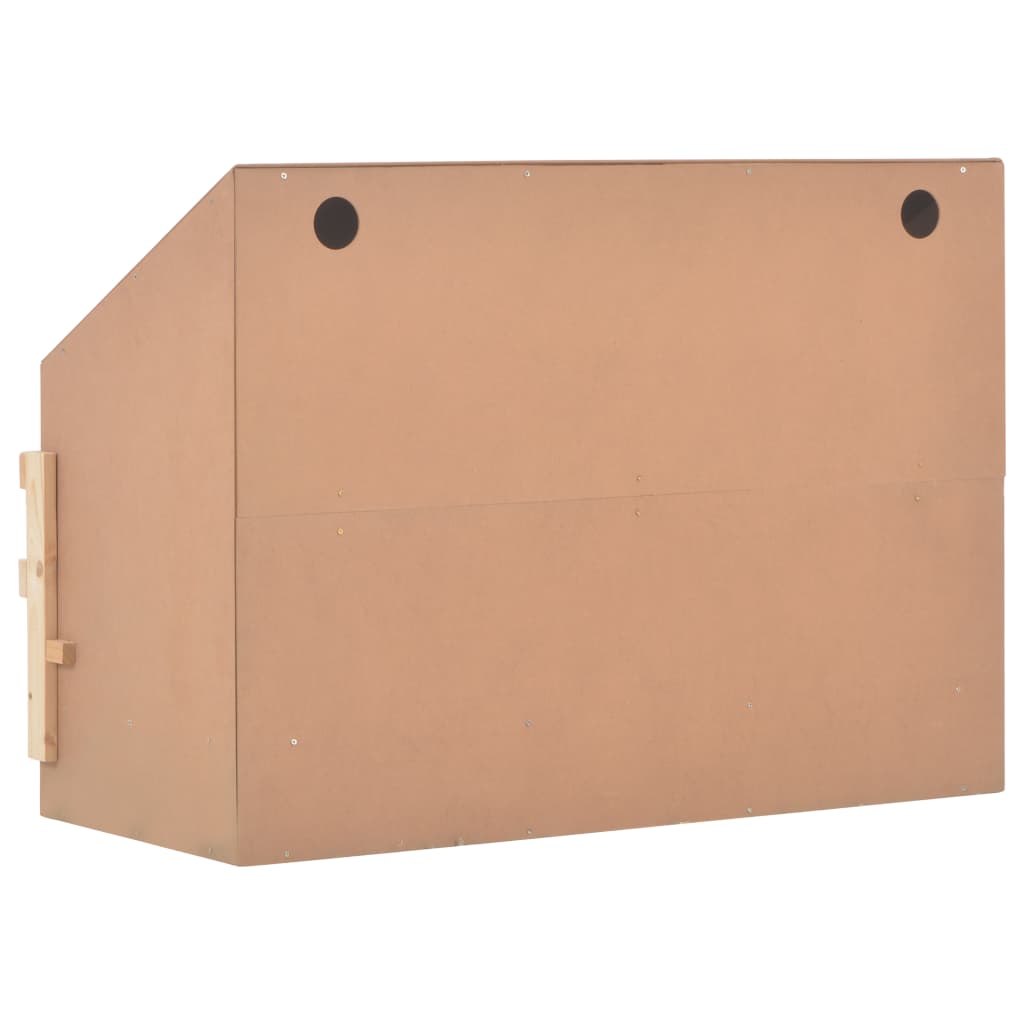 Legenest Hühnernest 3 Fächer 93 x 40 x 65 cm Massivholz Kiefer + MDF Abrollnest natur