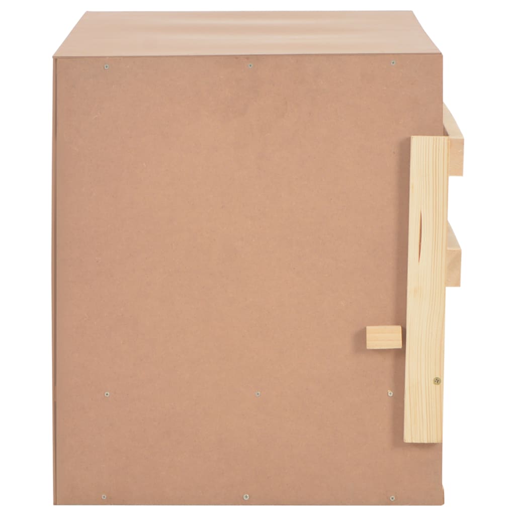 Legenest Hühnernest 3 Fächer 96 x 40 x 45 cm Massivholz Kiefer + MDF Abrollnest natur