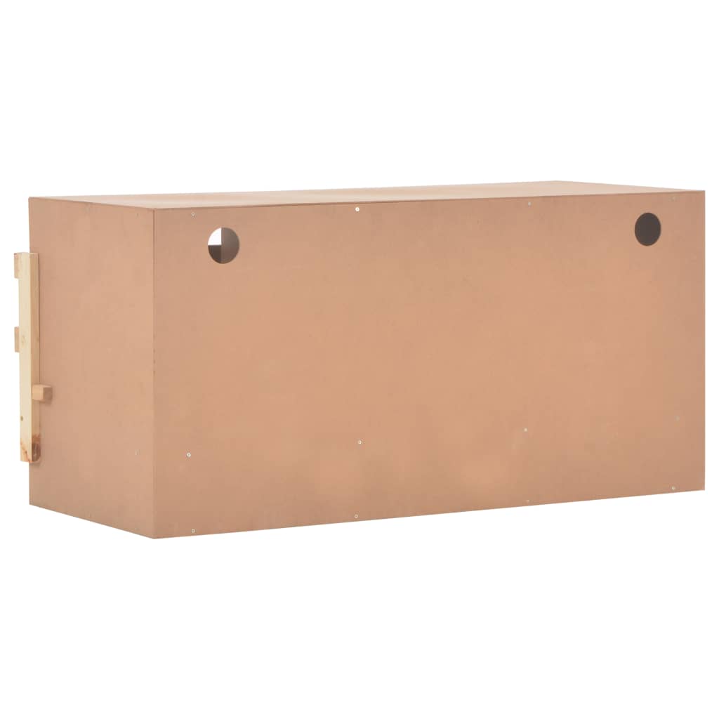 Legenest Hühnernest 3 Fächer 96 x 40 x 45 cm Massivholz Kiefer + MDF Abrollnest natur