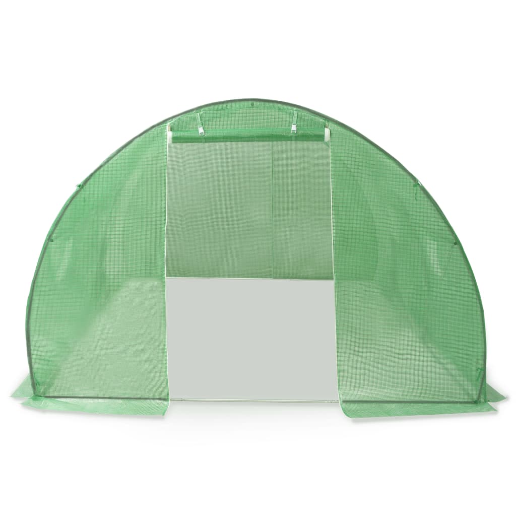 Foliengewächshaus 13,5 m² 450x300x200 cm 6 Fenster PE 140 g/m³ Gartentunnel