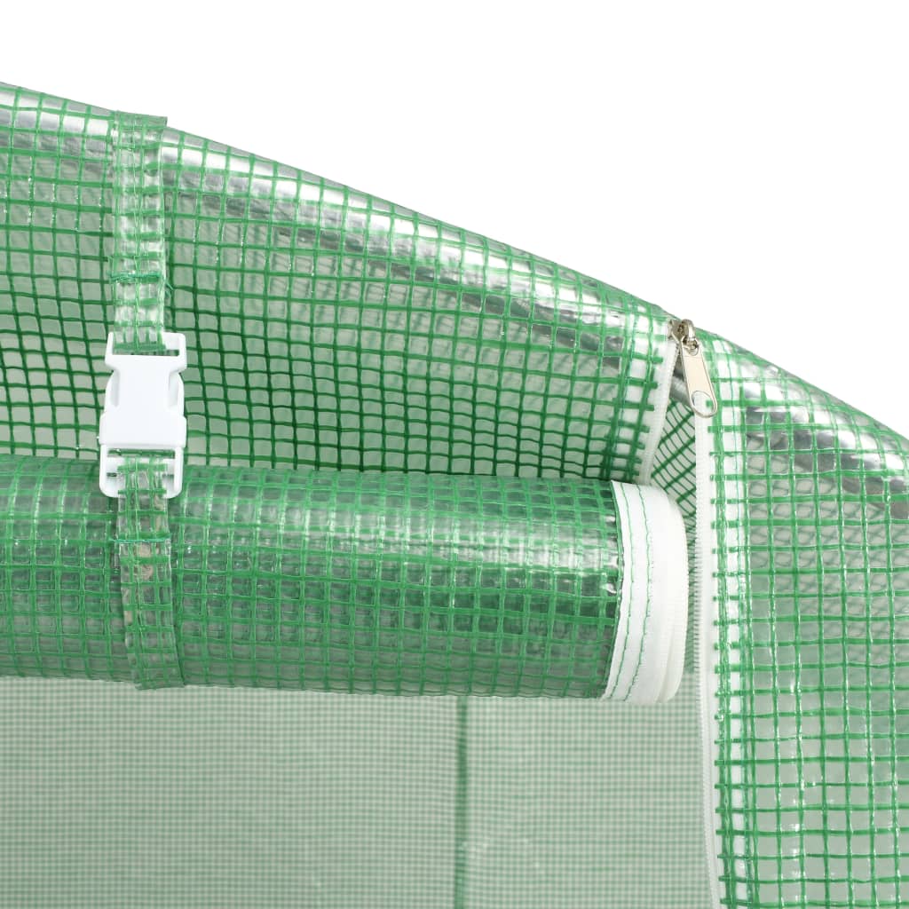Foliengewächshaus 13,5 m² 450x300x200 cm 6 Fenster PE 140 g/m³ Gartentunnel