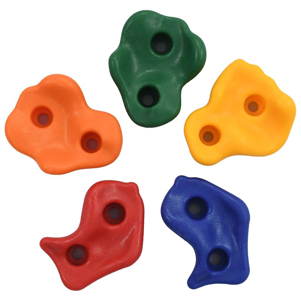 Klettersteine 10 Stk. mehrfarbig PE Kletterwand Kinder Bouldergriffe Klettern Klettergriffe