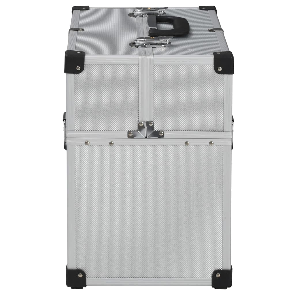 Werkzeugkoffer 43,5 x 22,5 x 34 cm Silber Aluminum 6 Trays