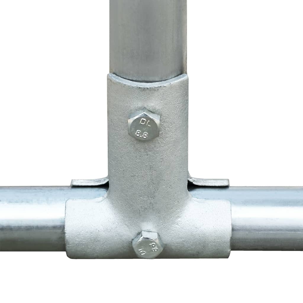 Hühnerkäfig Hühnerstall Stahl 5 x 1 x 1,5 m Auslauf Freigehege Tierkäfig Geflügelstall