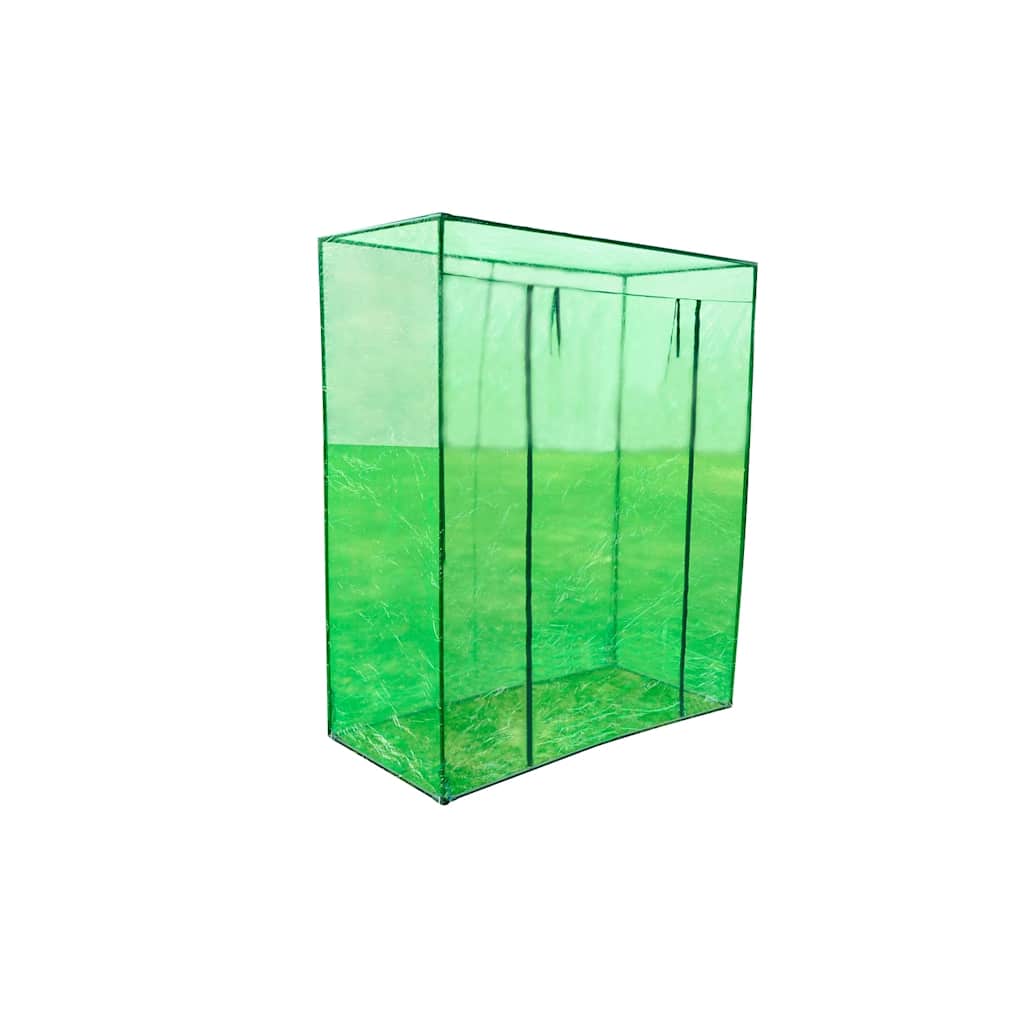 Gewächshaus Stahl 170x80x200cm PVC Tomatenhaus Grün Foliengewächshaus