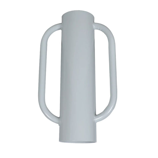 Pfahlramme mit Griffen Stahl Pfostenramme Handramme 15cm Durchmesser innen