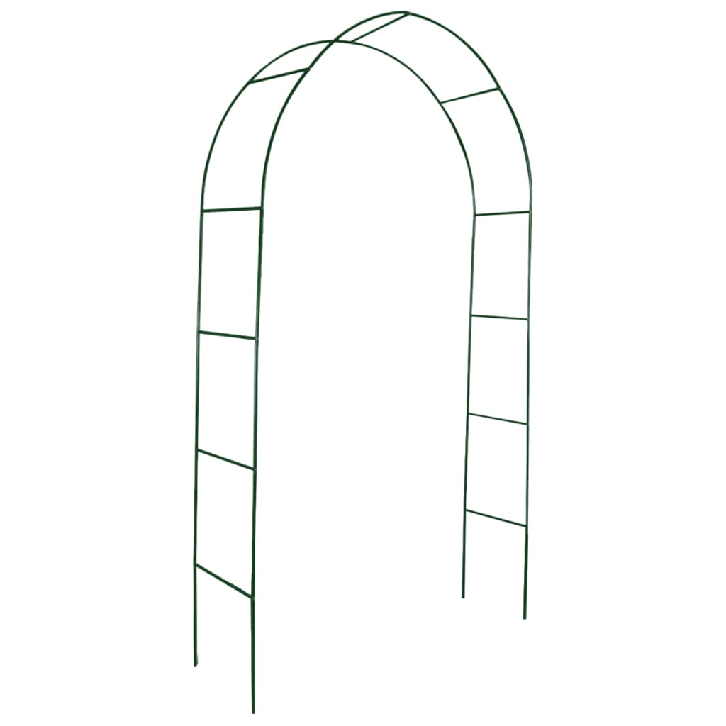 2x Garten Rosenbogen 240 cm Torbogen Rankgitter Rosensäule Eisen Grün