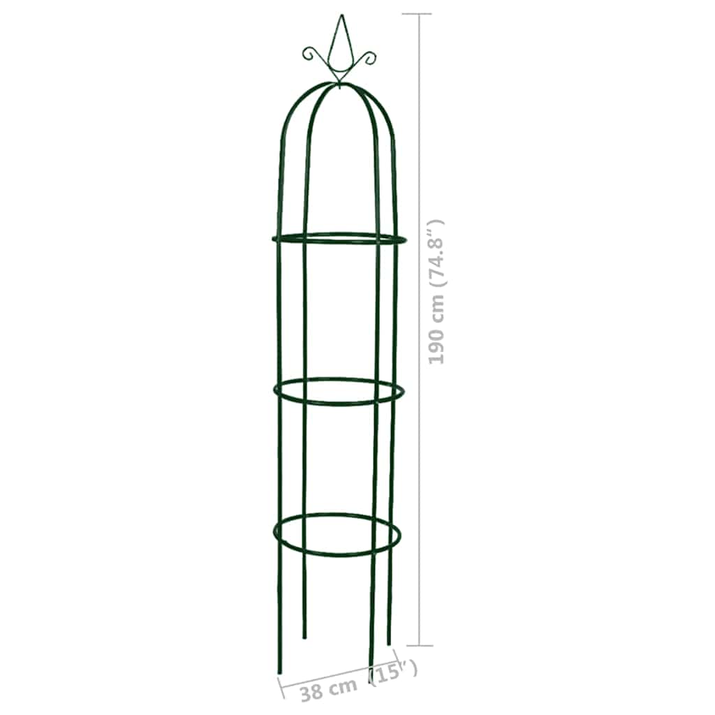 Ranktürme - 2 er Set Rankhilfe Kletterhilfe 38 x 190 cm Rosensäule