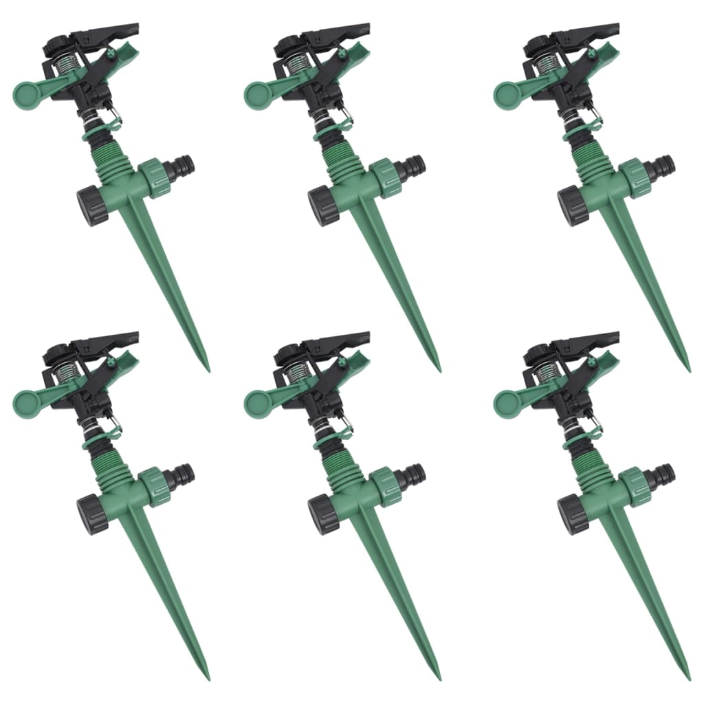 Impuls-Rasensprenger Sprenger Sprinkler Impulsregner 6er Set