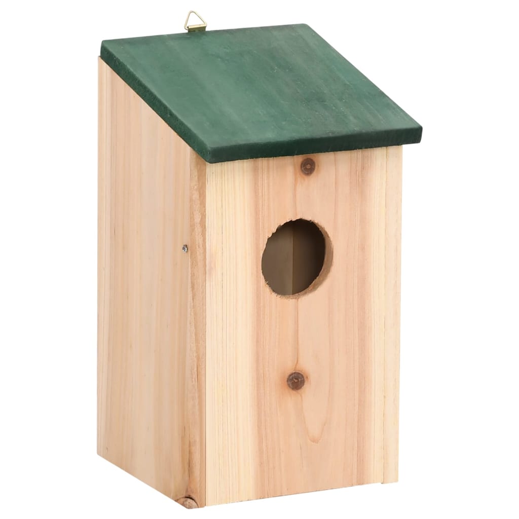 Vogelhäuser 4 Stk. Holz 12x12x22 cm Nisthilfe Nistplatz Nistkasten Wildvögel