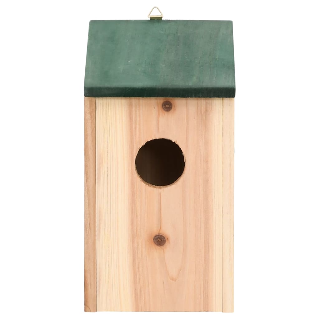 Vogelhäuser 4 Stk. Holz 12x12x22 cm Nisthilfe Nistplatz Nistkasten Wildvögel