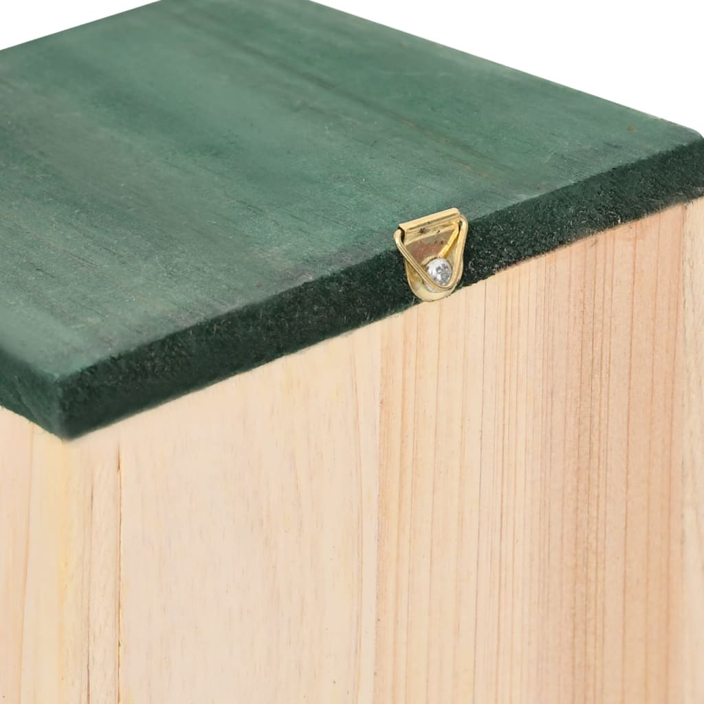 Vogelhäuser 4 Stk. Holz 12x12x22 cm Nisthilfe Nistplatz Nistkasten Wildvögel