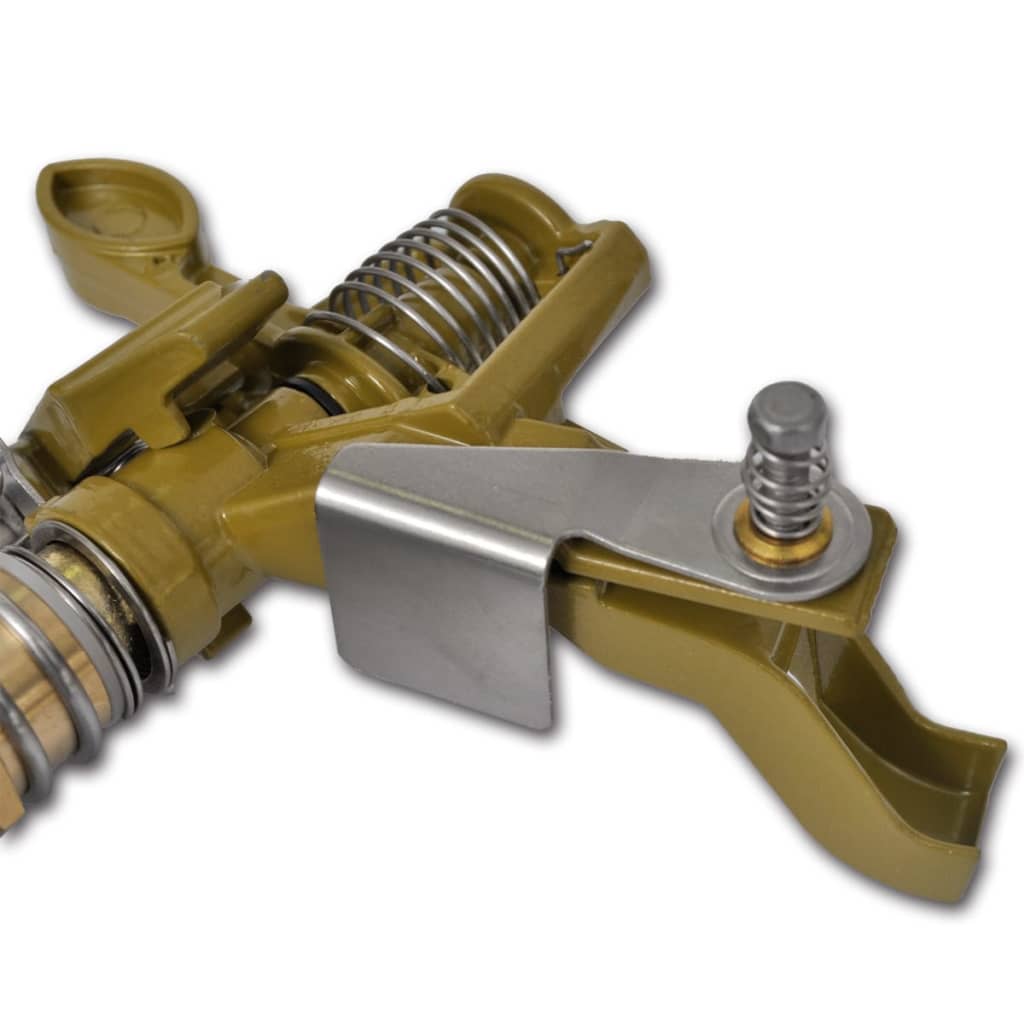 Impuls Sprinkler 2er Set Gartenbewässerung Zink Metallspitzen Rasensprenger
