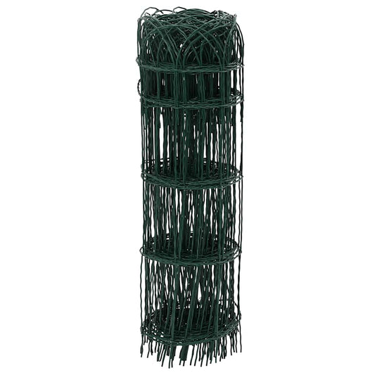 vidaXL Garden Fence Powder-Coated Iron 10×0.65 m