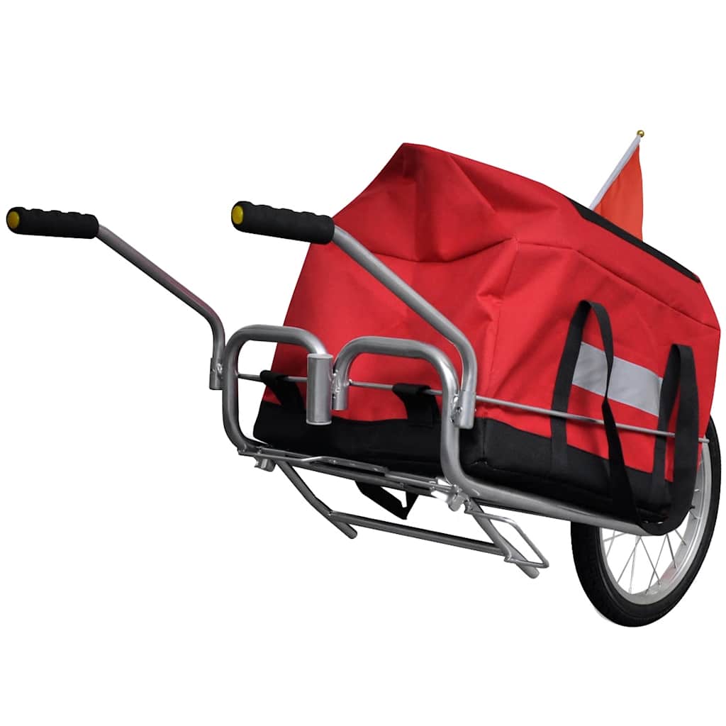 Transporthänger Fahrrad 2 in 1 Lastenrad Aufbewahrungsbeutel 40 kg Schubkarre