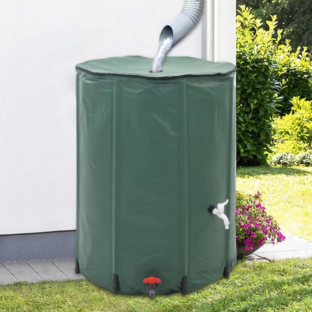 Wasserspeicher Regentonne Wassertank 500L klappbar Regenwasser 80 x 98 cm PVC