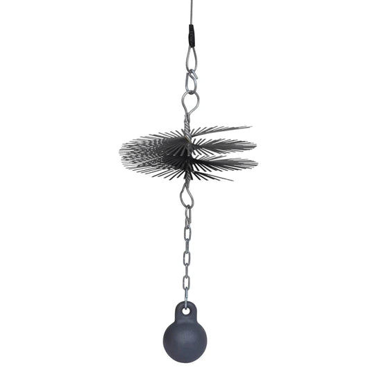 Runde Kaminreinigungsbürste Durchmesser 25 cm Kaminbürste 15 Meter
